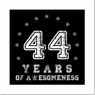 Vintage 44 years of awesomeness Posters and Art